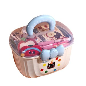 Ensemble de papeterie Apple Cat, cadeau multifonctionnel en plastique pour enfants, fournitures scolaires - Product Image 5