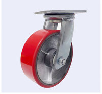 Roue universelle silencieuse à noyau de fer robuste roulettes industrielles en polyuréthane PU