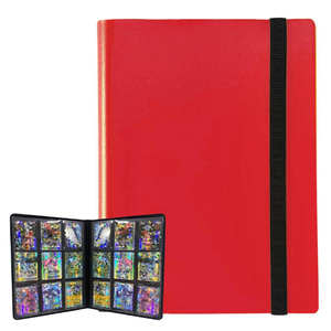 Reliure en PP colorée <span class=keywords><strong>à</strong></span> 9 pochettes, reliure pour cartes <span class=keywords><strong>à</strong></span> collectionner 360+ avec bande élastique, album pour cartes de jeu photo, livre de cartes de jeu de société - Product Image 1