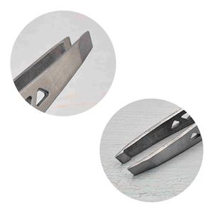 Pince à épiler multifonction ajourée pour sourcils et faux cils, avec poignée antidérapante en acier inoxydable - Product Image 6