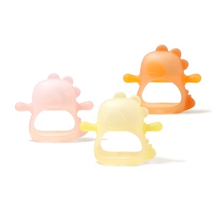 Pas de goutte sans BPA Silicone mitaine sucette jouet à mâcher nouveau-né bébé poignet main saisir des anneaux de dentition pour les besoins de succion - Product Image 1
