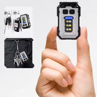 Nouvelle conception, vente chaude, petite lampe torche LED puissante, 300 lumens, clip pour casque, lumière magnétique, mini lampe torche de poche, porte-clés