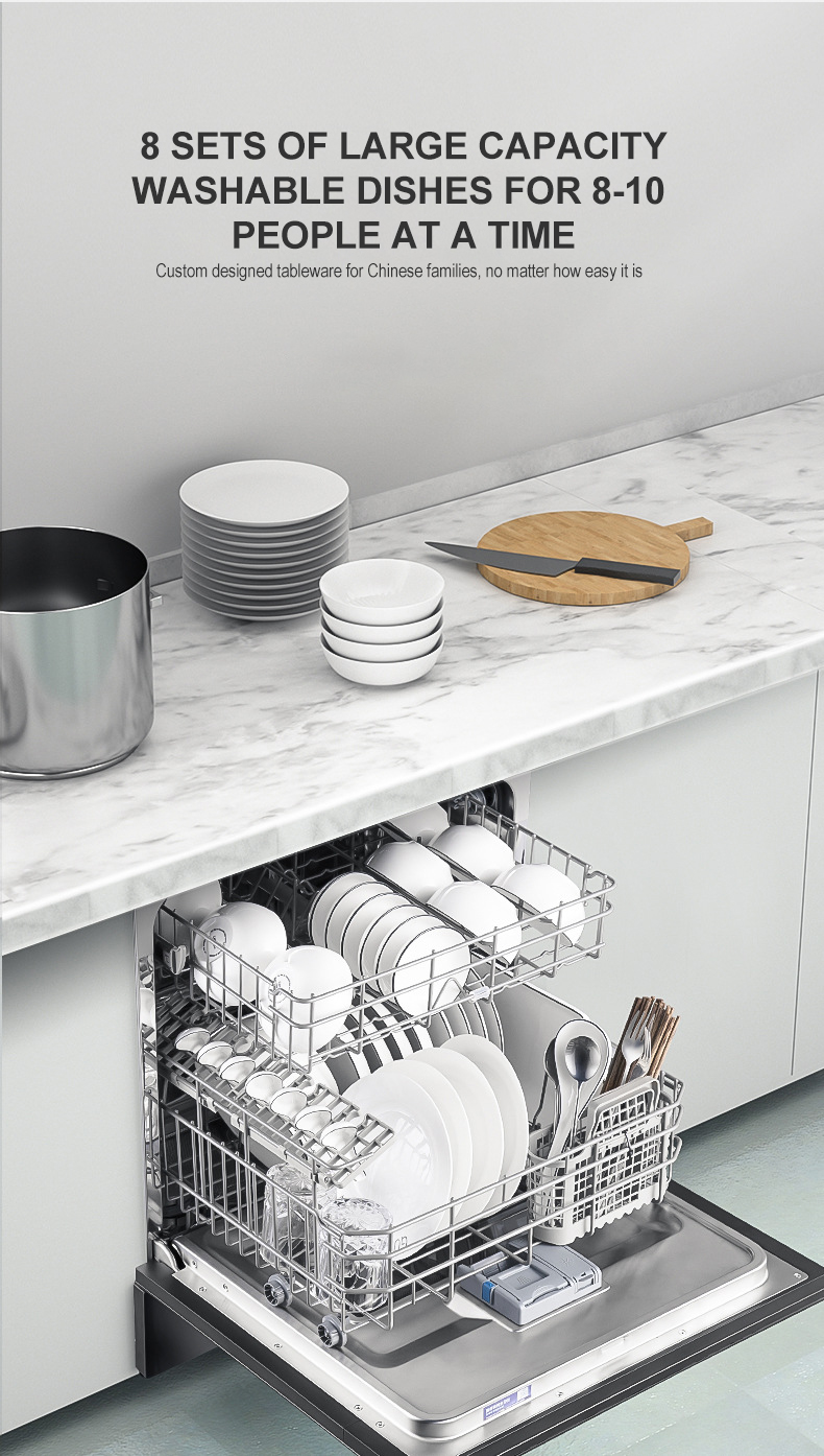 Commercial Dishwasher Large built-in Freestanding Intelligent Dish-washing Machine Drawer Automatic Disinfection Dishwasher