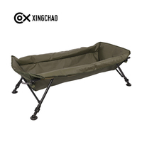 XINGCHAO Tapis de soin des poissons pliable à quatre pieds, léger et portable, pour la pêche à la carpe, berceau de déhameillage, en PVC imperméable