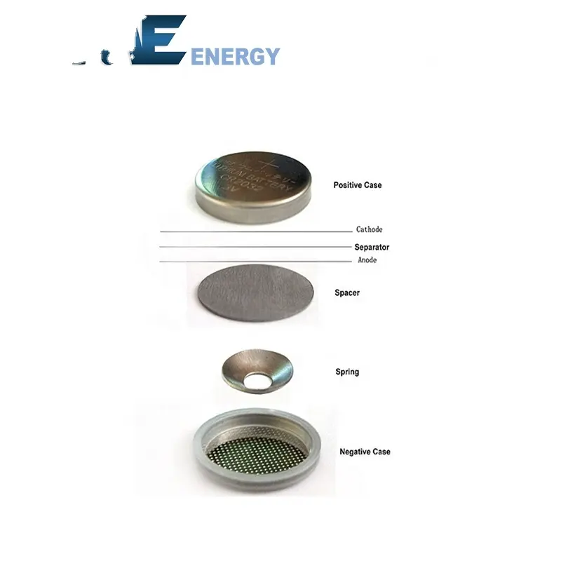 लिथियम बैटरी सामग्री एसएस 316 304 सिक्का सेल केस सीआर 2016 2025 2032 सिक्का सेल केस