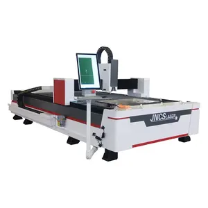 Máquina de corte a laser de fibra cnc, placa e tubo de aço carbono, 1.5kw, 2kw, 3kw, 1500x3000mm