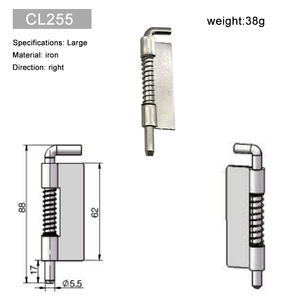 Петля пружинная промышленная из цинкового сплава CL225 для уличной мебели и склада, горячая распродажа, напрямую с завода, оцинкованная, CL025 - Product Image 4