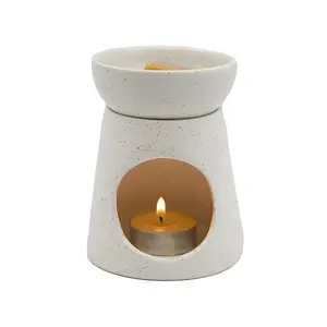 Kustom pembakar dupa keramik pemegang lilin Tealight lilin penyebar Aroma lilin pembakar minyak esensial