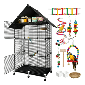 Jaula Extra Grande para Pájaros, Jaula de Múltiples Niveles para Loros, Jaula de Observación para Loros y Aves de Compañía - Product Image 2