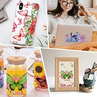 Autocollants de transfert UV DTF personnalisés en gros pour gobelets en verre de 16 oz, décalcomanies pour l'artisanat, vinyle pour gobelets, motifs DIY