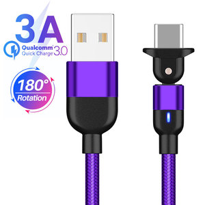 New 1M <span class=keywords><strong>Android</strong></span> Điện Thoại Di Động Phụ Kiện 180 Độ Loại C Cáp Usb 3ft Sạc Cáp Cho Chơi Game Sạc Nhanh cáp - Product Image 3