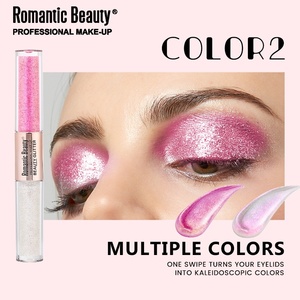 Ombretto Liquido <span class=keywords><strong>All</strong></span>'Ingrosso a Doppia Punta, Glitter Scintillante Perlescente Bicolore a Lunga Durata, Trucco Occhi per Donna - Product Image 4