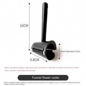 Coupe-légumes manuel créatif en PP, éplucheur en spirale, écologique, pour fruits, gadget de cuisine, coupe-légumes en spirale pour former des fleurs - Product Image 5