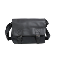 Sac Messager Vintage en PU à Double Boucle Personnalisé OEM ODM pour Hommes, Grand Sac à Rabat pour Usage Quotidien, Affaires et Voyage, Sac Bandoulière Croisé