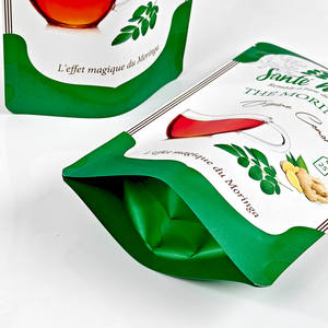 Bolsa <span class=keywords><strong>de</strong></span> Empaque para Té <span class=keywords><strong>de</strong></span> <span class=keywords><strong>Moringa</strong></span>, Verde y Blanca, con Impresión <span class=keywords><strong>de</strong></span> Etiqueta Trasera, para Infusión <span class=keywords><strong>de</strong></span> Hierbas y Té <span class=keywords><strong>de</strong></span> Hojas Sueltas - Product Image 3