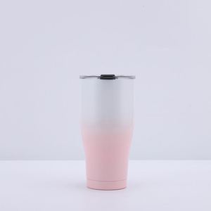 40oz Curve Tumbler Stainless Steel <b>Double</b> <b>Wall</b> Vacuum Insulated Mug Gradient Powder Coated Detachable Lid - Product Image 2