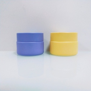 Venta al por mayor de fábrica: 100 tarros de vidrio esmerilado naranja de 5ml, 15ml, 20ml, 30ml, 50ml para crema cosmética con tapa de rosca - Product Image 4