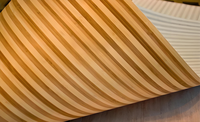 Niveau carbonisé personnalisé placage de bambou naturel décoration intérieure moderne meubles imperméables armoires divers bois d'ingénierie
