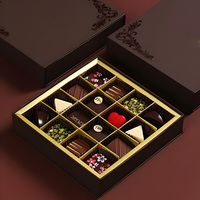 Boîtes cadeaux en carton ondulé carré recyclables avec logo personnalisé pour café et chocolats - Emballage en gros pour chocolats rigides
