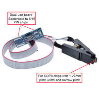 DIYmall CH341A série 24 25 EEPROM Flash BIOS USB Module de programmation + SOIC8 SOP8 Clip de Test pour EEPROM 93CXX/25CXX /24CXX