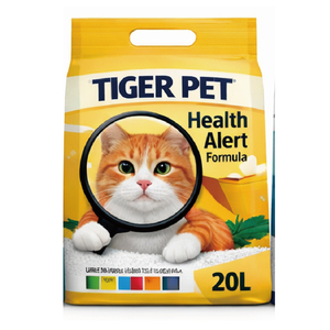 ทรายแมว TIGER PET Health Monitoring ขนาด 20 ลิตร ชนิดเม็ดกระดาษ ตรวจจับปัสสาวะ วัดค่า pH โปรตีนในเลือด กลูโคส พร้อมตัวบ่งชี้สี - Product Image 4