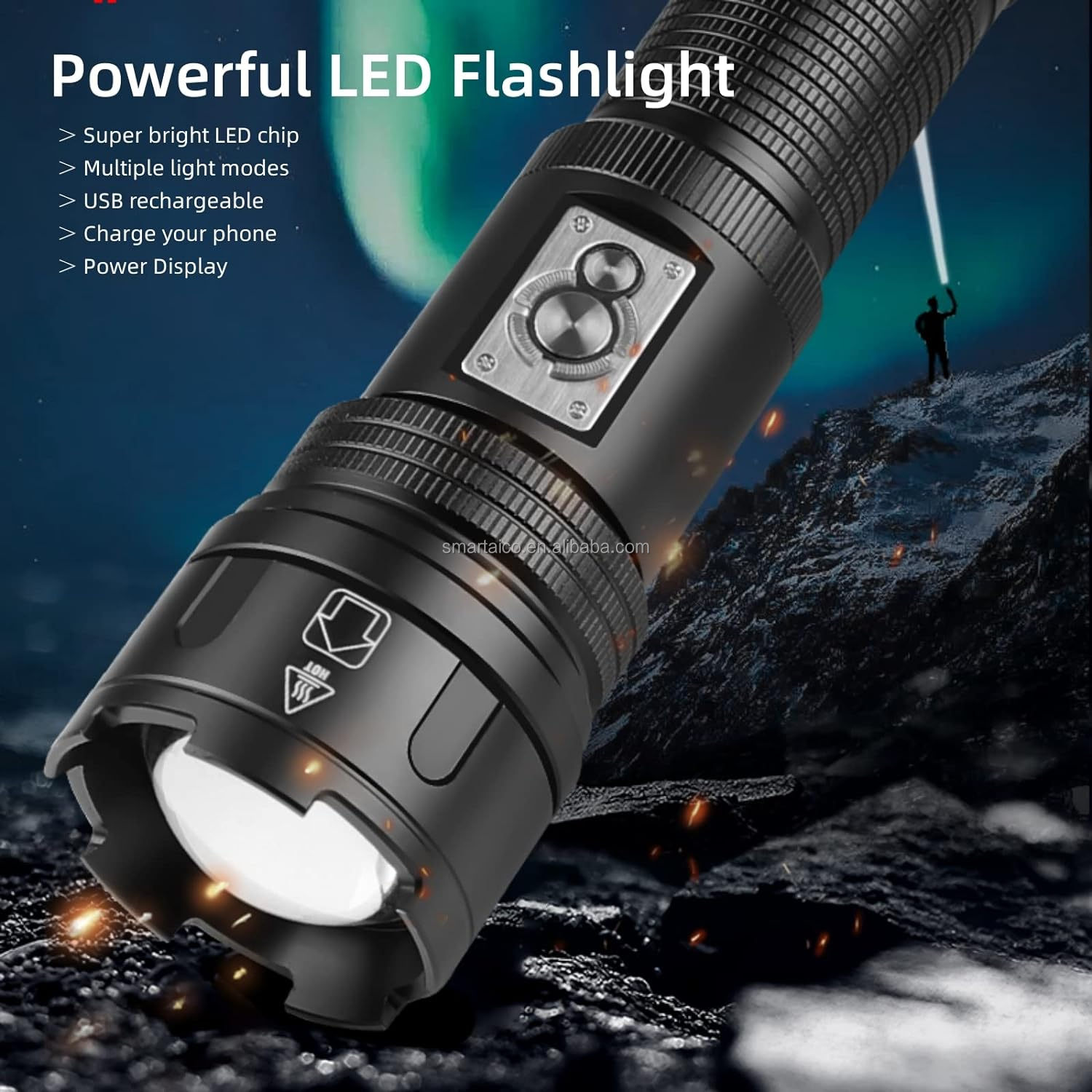 10ft patio solar umbrella led LED Patio Umbrella