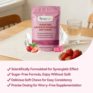 Suplemento Diario OEM de Marca Privada, Refuerzo Inmunológico, Suplemento Dietético para Huesos Fuertes, Venta al por Mayor de Calcium D3 en Tabletas Masticables Blandas - Product Image 5