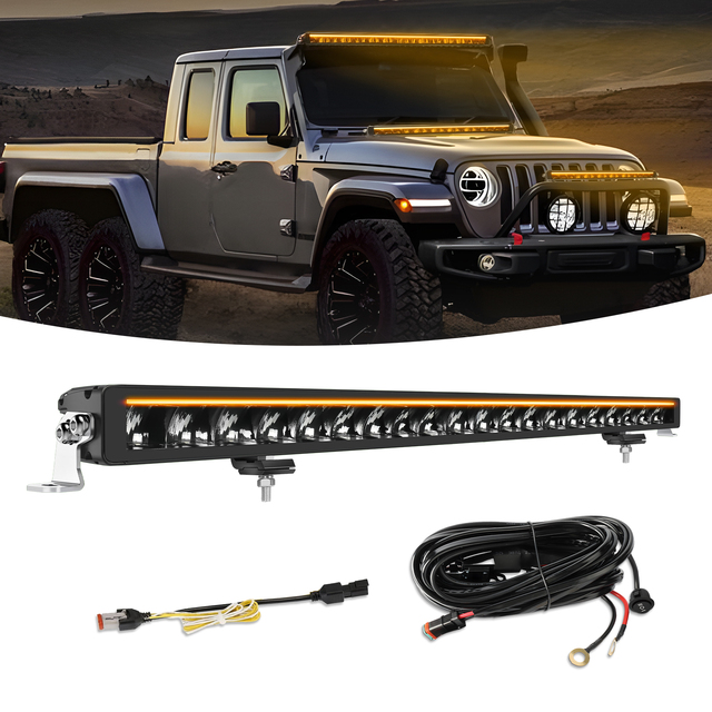 24V LED Light Bar Position Lights DRL 6000K Color Temperature IP68 Rating New Off-Road Light Bar for Road Car Vehicles Front