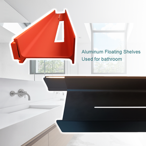 Baño precio competitivo esquina moderna Pantalla de <span class=keywords><strong>madera</strong></span> Led luz aluminio flotante libro vino estantes soportes <span class=keywords><strong>para</strong></span> decoración de pared de Tv - Product Image 5