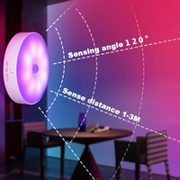 Lampe rechargeable LED avec détecteur de mouvement, veilleuse USB pour chambre à coucher, cuisine, escaliers, couloir, armoire, placard, lumières