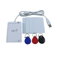 Lector de Tarjetas Inteligentes RFID de 13.56MHz, USB, NFC, ACR1552U, con Material ABS, para Control de Acceso y Pagos sin Efectivo
