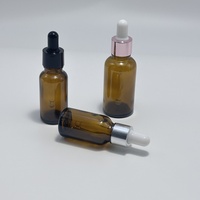 Vente en gros 10-120ml Bouteille d'huile capillaire vide de qualité supérieure avec bouchon à vis rose-doré et pipette pour les sérums de croissance de la barbe des cheveux