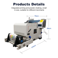 Imprimante DTF Pro tout-en-un Cowint 30 cm à grande vitesse, 2 têtes, nouvelle encre éco-solvant, machine d'impression sur vêtements et four