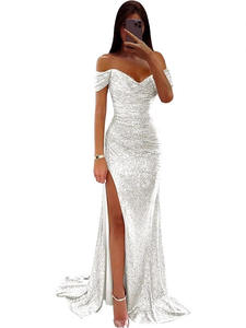 <span class=keywords><strong>Robe</strong></span> <span class=keywords><strong>de</strong></span> <span class=keywords><strong>soirée</strong></span> élégante à épaules dénudées, col en V, paillettes plissées, manches courtes, taille cintrée, <span class=keywords><strong>robe</strong></span> maxi fendue, <span class=keywords><strong>robe</strong></span> <span class=keywords><strong>de</strong></span> <span class=keywords><strong>soirée</strong></span>, <span class=keywords><strong>robe</strong></span> <span class=keywords><strong>de</strong></span> bal - Product Image 6