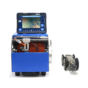 IP68 lentille tout métal HD PTZ caméra égout tuyau d'inspection robot sur chenilles avec <span class=keywords><strong>compteur</strong></span> de <span class=keywords><strong>compteur</strong></span> pour <span class=keywords><strong>DN</strong></span> <span class=keywords><strong>100</strong></span>-600mm - Product Image 4