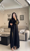 Zifeng OEM Vêtements de style ethnique musulman, robe longue du Moyen-Orient, jupe longue pour femmes, nouvelle robe à manches longues perlée