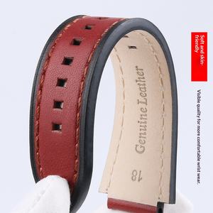 สายนาฬิกาหนังแท้แบบหัวเข็มขัด รุ่น Adaptive Retro Small Square AE1200/1300/1500 SGW-300/400 W-218 - Product Image 4