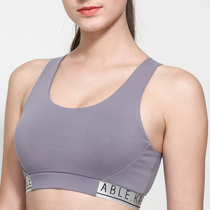 Reggiseno da donna all'ingrosso per il Fitness e lo Yoga, reggiseno da corsa, per allenamento, reggiseno personalizzato, fascia da lettera, rapida e asciutta, sport <span class=keywords><strong>Nude</strong></span>, Top Plus Size - Product Image 3