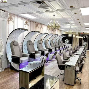 Superventas equipo <span class=keywords><strong>de</strong></span> uñas <span class=keywords><strong>de</strong></span> lujo King Dubai pedicura Silla <span class=keywords><strong>de</strong></span> spa con lavabo para pies - Product Image 4