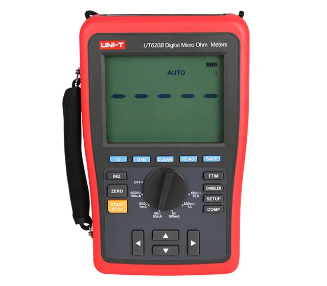 UNI-T UT620B DC Điện Trở Thấp Tester Kỹ Thuật Số Micro Ohm Meter Điện Trở Thấp Tester USB Truyền