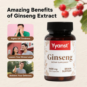 Cápsulas de Panax Ginseng rojo coreano orgánico Natural OEM, soporte inmunológico, mejora la memoria, Enfoque, alivio del estrés, cápsulas de Ginseng rojo - Product Image 4
