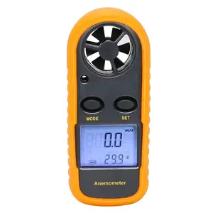 Anemometro Portatile SHAHE <span class=keywords><strong>Misuratore</strong></span> di Velocità del <span class=keywords><strong>Vento</strong></span> 30m/s Tester di Temperatura -10 ~ 45°C con Display LCD Retroilluminato - Product Image 1
