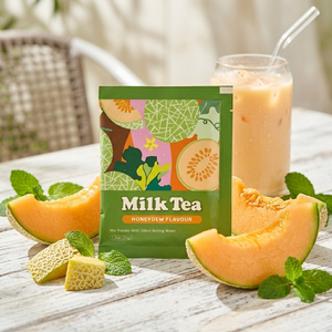 Poudre de thé au lait Boba au melon vert de Taïwan sans conservateur, en carton, OEM, moins de déchets, compatible avec les garnitures - Product Image 2