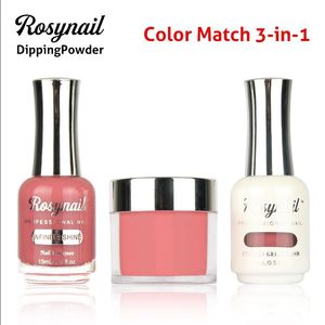 موردو المصنع مجموعة ألوان مطابقة 3in1 مجموعة ألوان منخفضة الرائحة غير سامة صبغة عالية 30 مسحوق أظافر 15 جيل طلاء أظافر بالأشعة فوق البنفسجية - Product Image 6