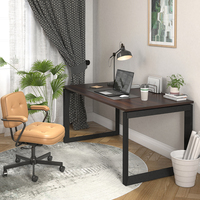 Bureau de direction moderne - Poste de travail modulaire extensible en 2 parties avec structure métallique, fabriqué en Chine, mobilier de bureau élégant