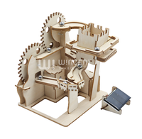 Kit de puzzle 3D en bois à énergie solaire Wincent DIY, machine à billes, expérience scientifique STEM, jouet éducatif, cadeau pour enfants