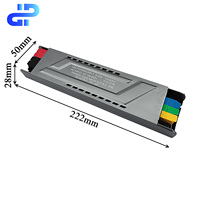 Alimentation d'éclairage LED mince OEM 200W Ultra-mince 12V 24V Commutation intelligente Tension constante AC DC SMPS Bande lumineuse LED