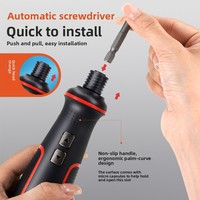 Mini perceuse-visseuse électrique sans fil 2 en 1 avec batterie au lithium, tournevis de précision, embouts en alliage d'aluminium, outil à entraînement 1/2 pouce