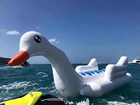 Bouée gonflable tractable pour sports nautiques : Banane, Cygne, Oie pour jeux aquatiques