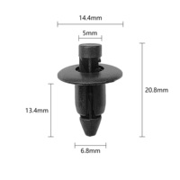 Clips de retenue universels à rivets à enfoncer, attaches rapides de type poussoir pour pare-chocs de voiture, doublure d'aile, passage de roue, garniture de porte, anti-déchirure